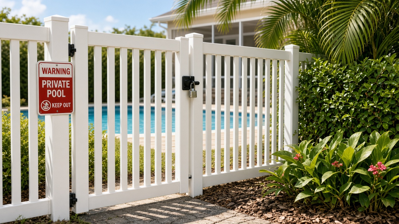 Florida backyard gate pool
