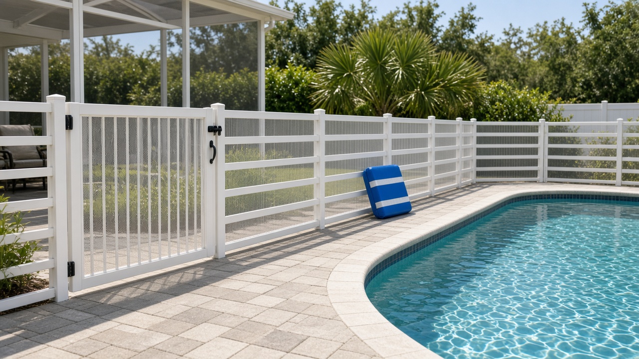 Florida residential pool fence reviewed for safety compliance and premises liability