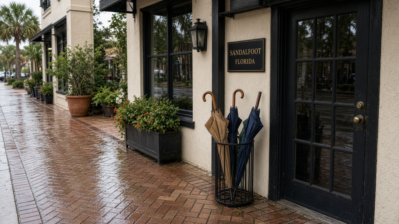 Florida wet sidewalk outside a storefront relevant to premises liability