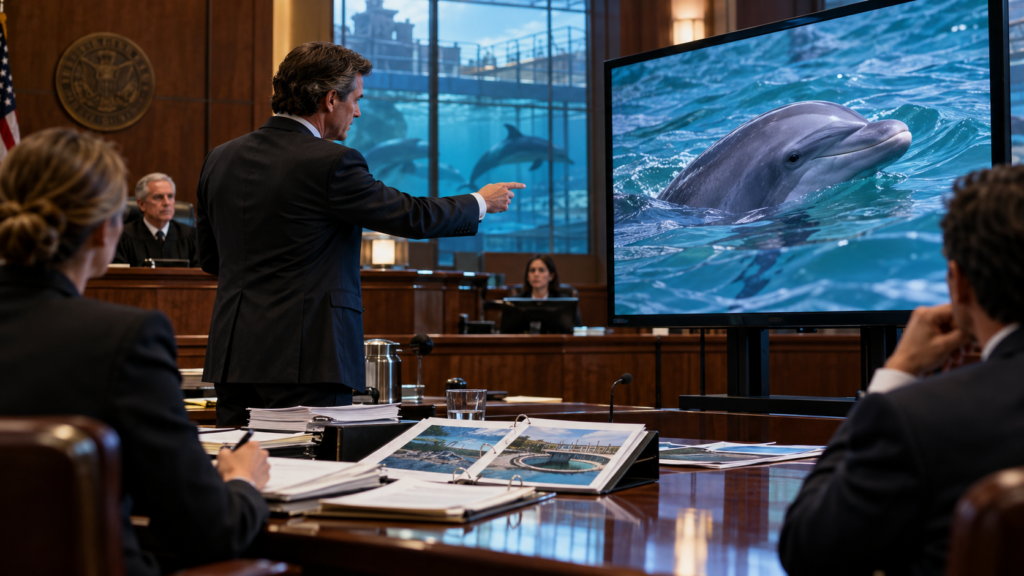 Dolphin Evidence in Court
