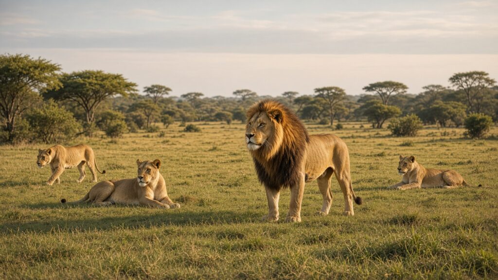 florida-animal-enterprise-counsel-hero - The Penalta Law Firm Lions in an open safari-style habitat — Florida animal enterprise counsel.