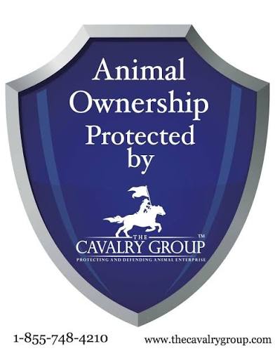 Animal Ownership Protected by The Cavalry Group shield