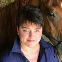 Mindy Patterson with a horse